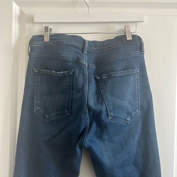 Goldsign Semi-Fit High Rise Slim Straight Leg Jeans Blue Womens Size 30 Capsule - Picture 8 of 13